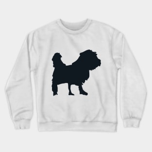 Ruff Dog Silhouette in Black Crewneck Sweatshirt